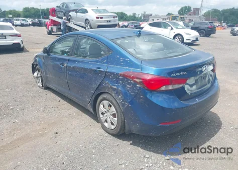 2016 Hyundai Elantra Se из США, поврежденный, VIN KMHDH4AE9GU543440
